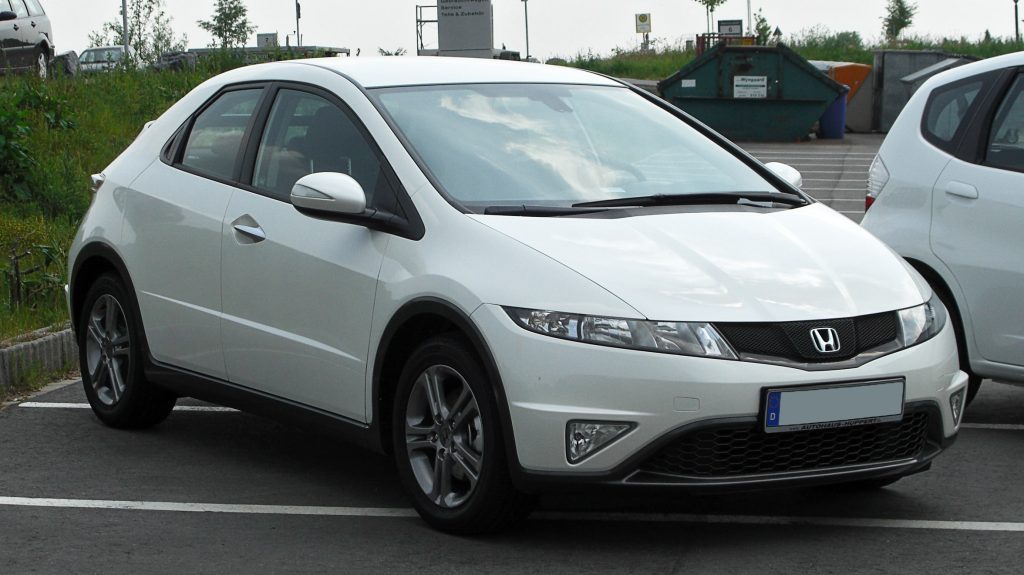 la honda civic dans le top 5 des meilleures voitures d'occasion à 5000 €